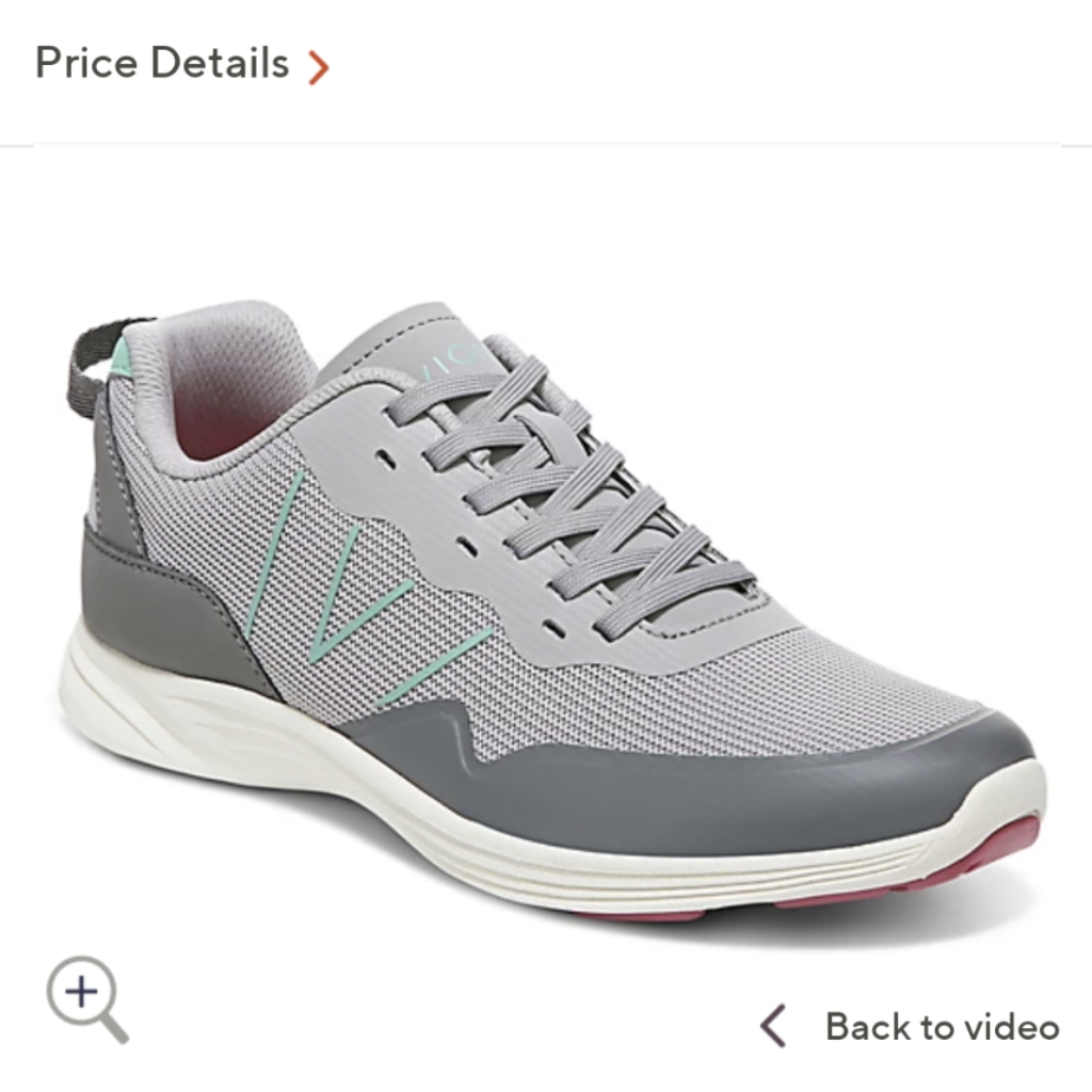 Vionic Lace-Up Athletic Sneakers - Audie Gray Euc Size 11 Wide
